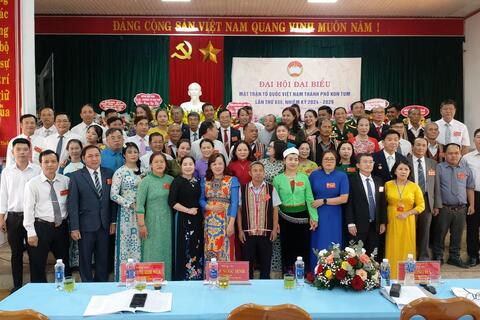 Tỉnh Kon Tum hoàn thành Đại hội đại biểu Mặt trận Tổ quốc Việt Nam cấp huyện nhiệm kỳ 2024-2029
